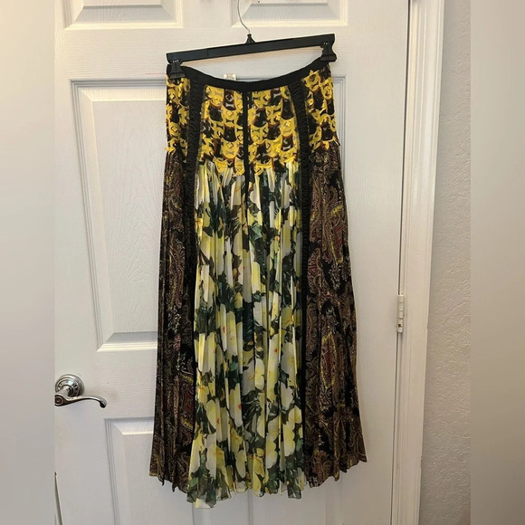 Anthropologie Beguile By Byron Lars Petal Patch Maxi Skirt Size 2P - Picture 3 of 4